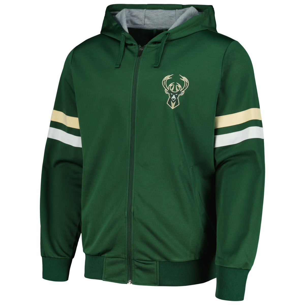 Milwaukee Bucks G-III Sports by Carl Banks Contender Full-Zip Hoodie Jacket Hunter Green