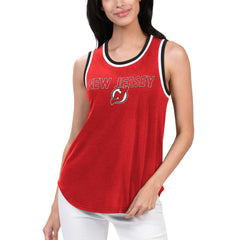 New Jersey Devils G-III 4Her by Carl Banks Women's Strategy Tank Top - Red - NHL 201038254