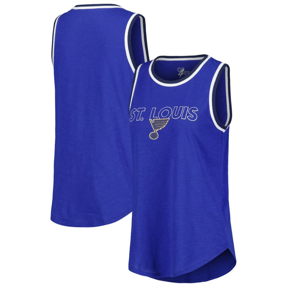 St. Louis Blues G-III 4Her by Carl Banks Women's Strategy Tank Top - Blue - NHL 201038258