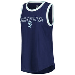 Seattle Kraken G-III 4Her by Carl Banks Women's Strategy Tank Top - Deep Sea Blue - NHL 201038259