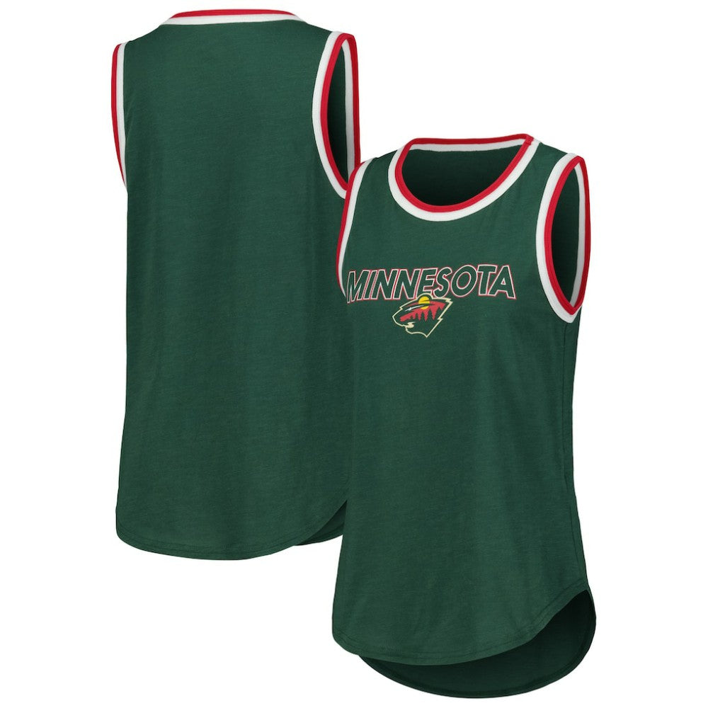 Minnesota Wild G-III 4Her by Carl Banks Women's Strategy Tank Top - Green - NHL 201038269