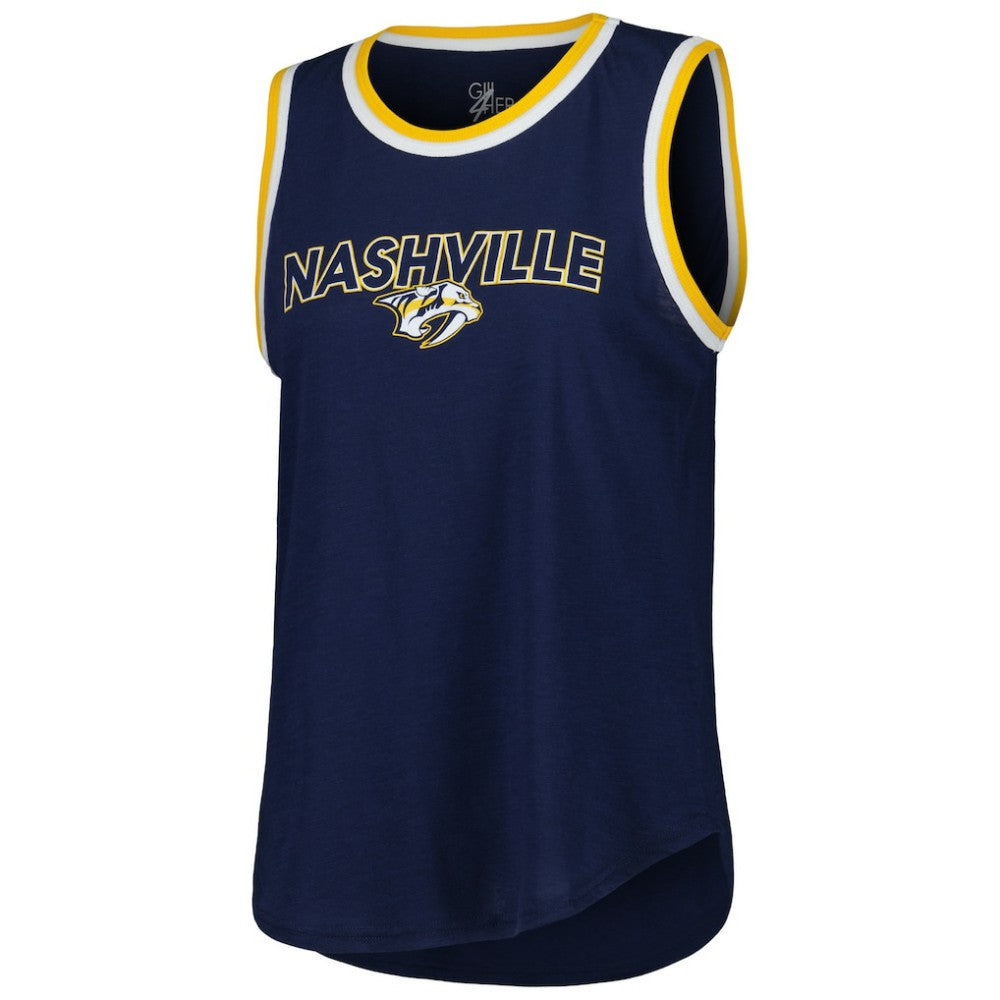 Nashville Predators G-III 4Her by Carl Banks Women's Strategy Tank Top - Navy - NHL 201038271