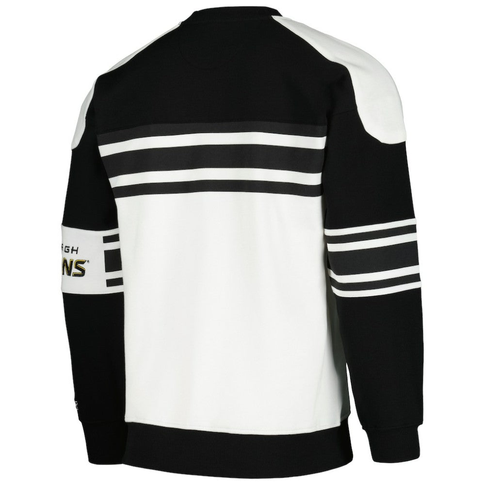 Pittsburgh Penguins Starter Defense Fleece Crewneck Pullover Sweatshirt - White - NHL 201038305
