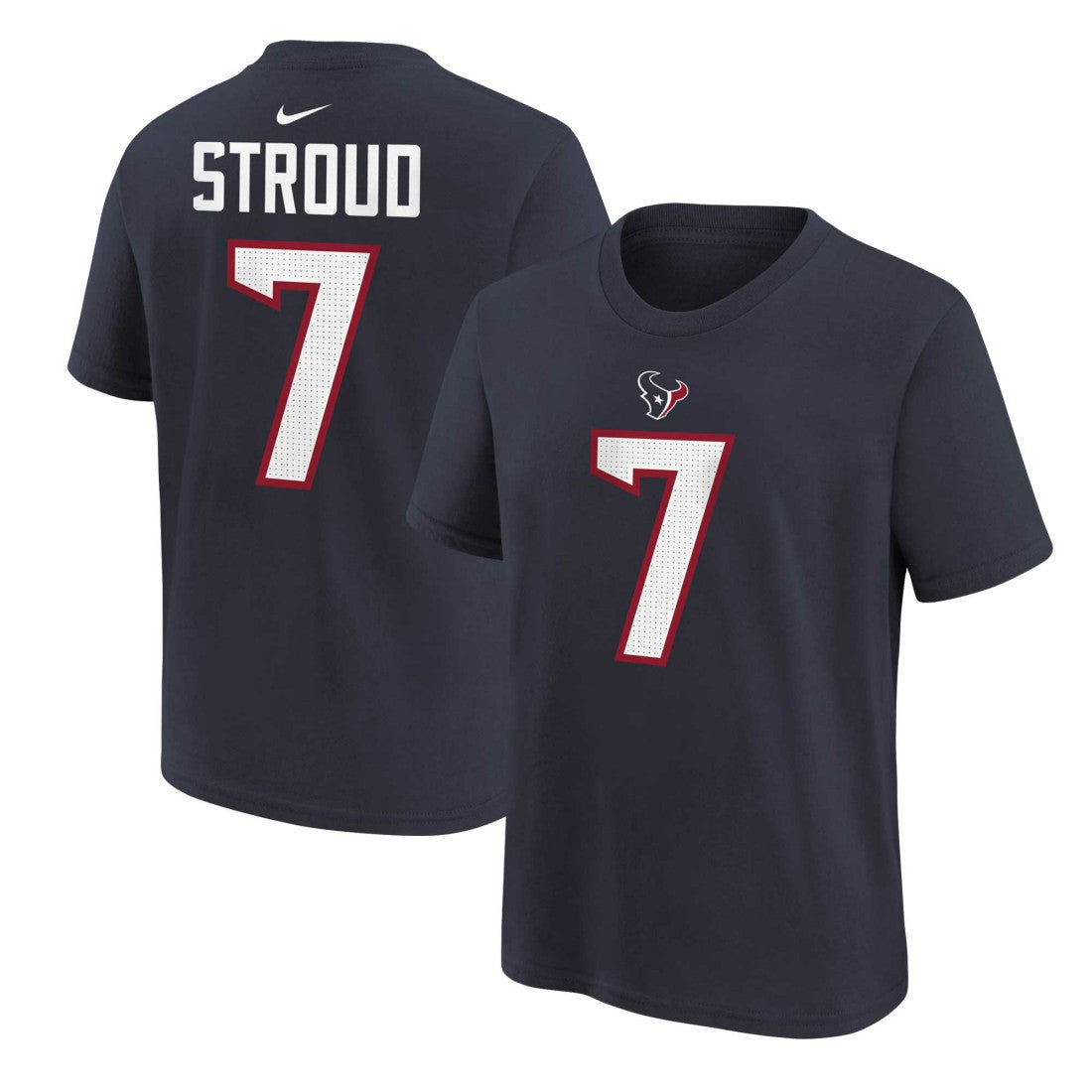 Nike C.J. Stroud Houston Texans Preschool Player Name & Number T-Shirt Navy