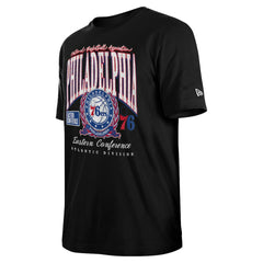 Philadelphia 76ers Unisex Oversized Essentials Boxy T-Shirt Black | New Era US