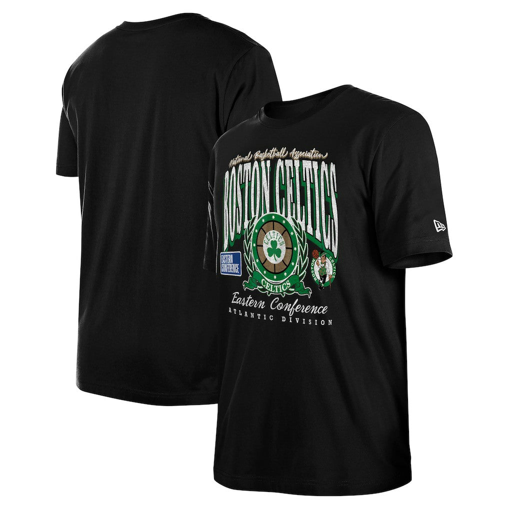 Boston Celtics Unisex Oversized Essentials Boxy T-Shirt Black | New Era US