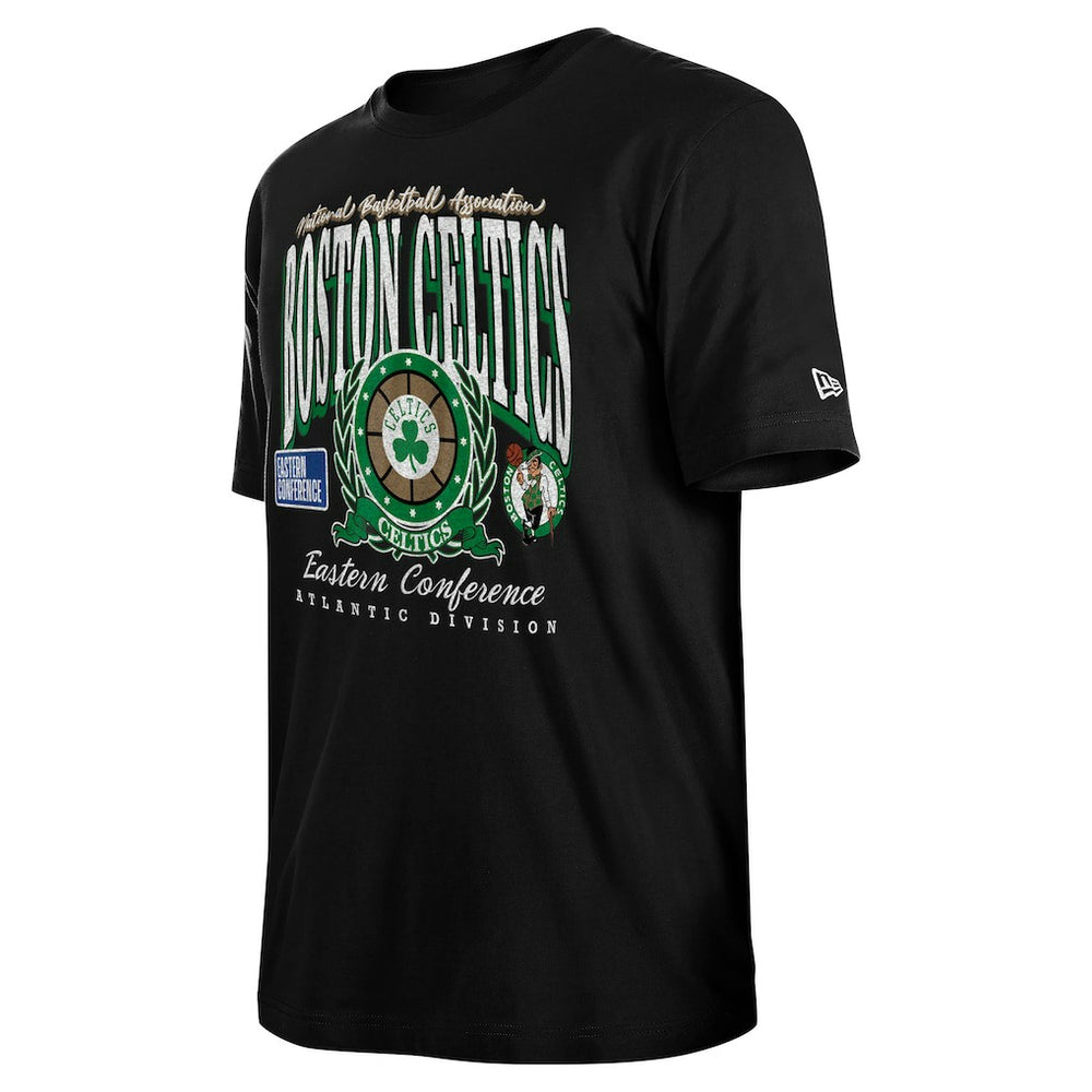 Boston Celtics Unisex Oversized Essentials Boxy T-Shirt Black | New Era US