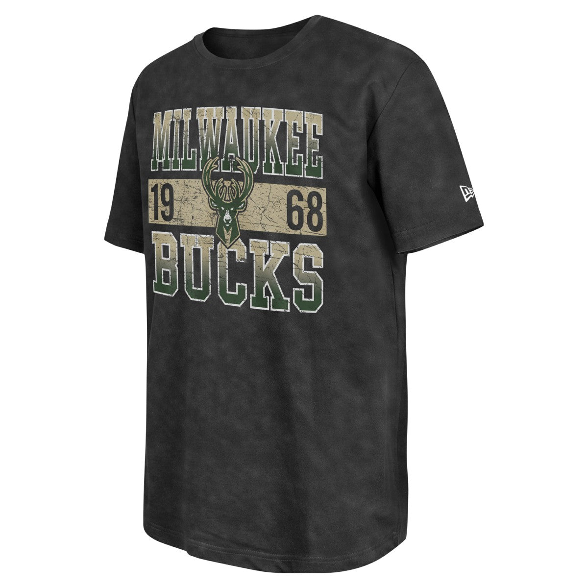 Milwaukee Bucks Enzyme Washed Oversized T-Shirt Black | New Era outlet