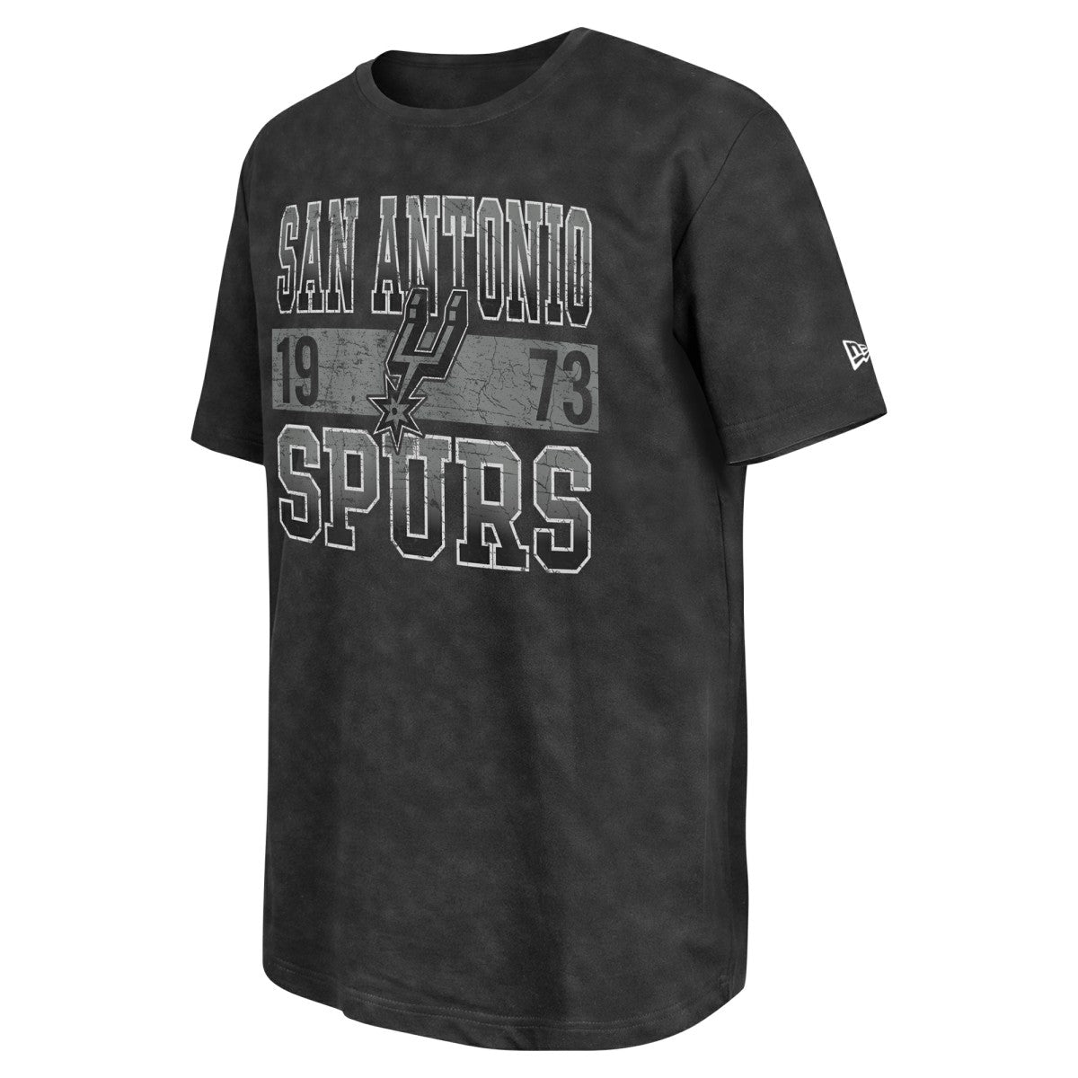 San Antonio Spurs Enzyme Washed Oversized T-Shirt Black | New Era US