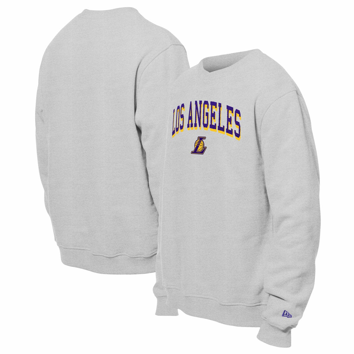 Los Angeles Lakers Chenille Cross Over Pullover Sweatshirt Gray | New Era online