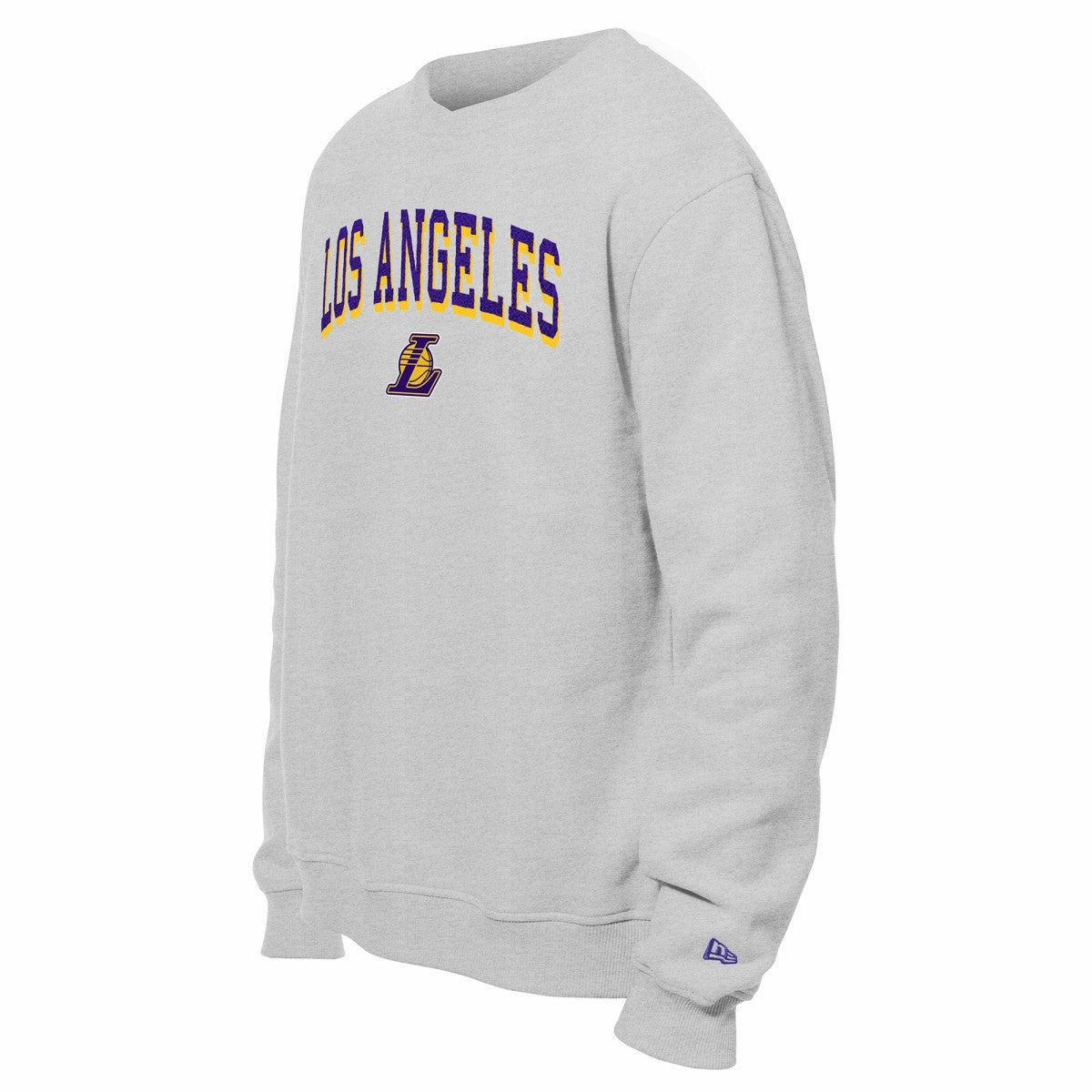 Los Angeles Lakers Chenille Cross Over Pullover Sweatshirt Gray | New Era online