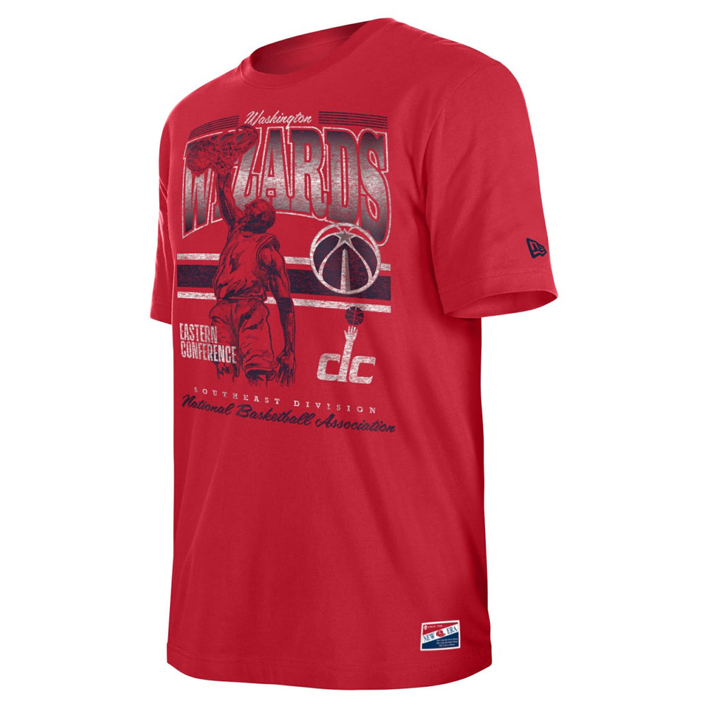 Washington Wizards Enzyme Wash Oversized T-Shirt Red | New Era Lifestyle