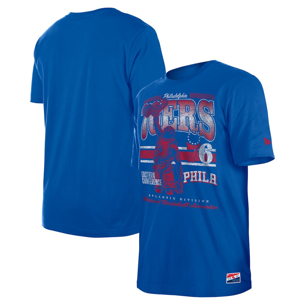 Philadelphia 76ers Enzyme Wash Oversized T-Shirt Royal | New Era Lifestyle
