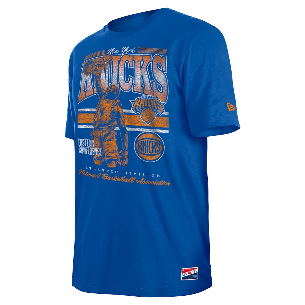 New York Knicks Enzyme Wash Oversized T-Shirt Blue | New Era online