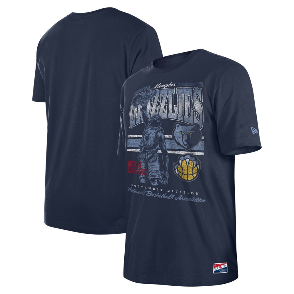 Memphis Grizzlies Enzyme Wash Oversized T-Shirt Navy | New Era online