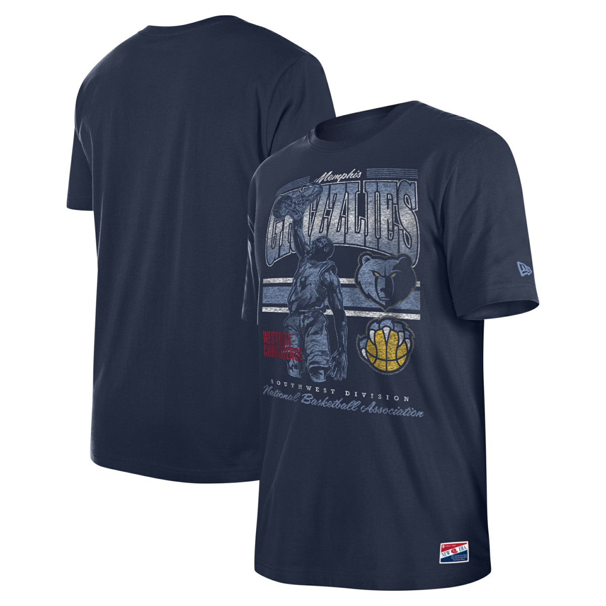 Memphis Grizzlies Enzyme Wash Oversized T-Shirt Navy | New Era online