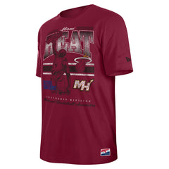 Miami Heat Enzyme Wash Oversized T-Shirt Red | New Era Near Me