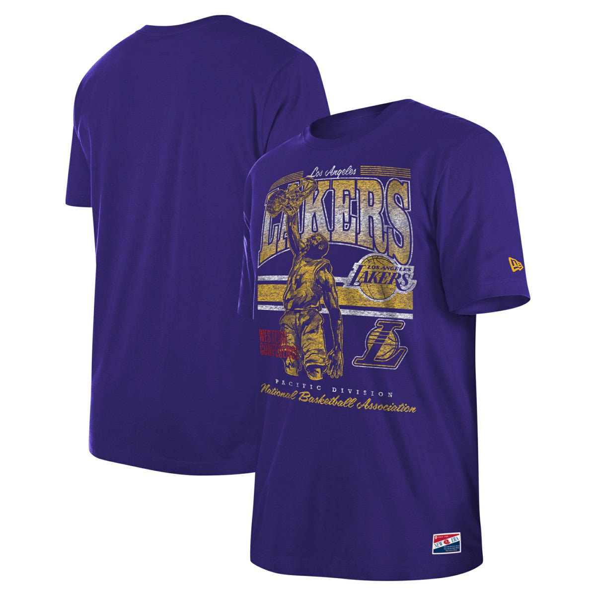 Los Angeles Lakers Enzyme Wash Oversized T-Shirt Purple | New Era outlet