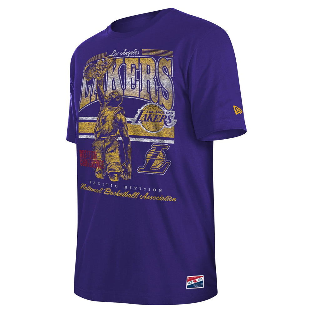 Los Angeles Lakers Enzyme Wash Oversized T-Shirt Purple | New Era outlet