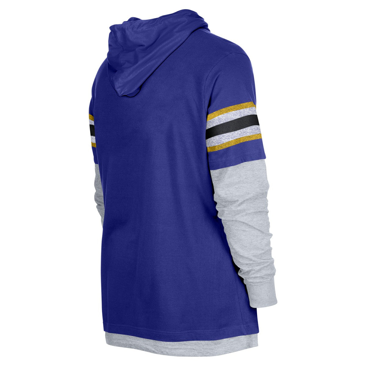 Los Angeles Lakers Layered Long Sleeve Hoodie T-Shirt Purple | New Era Lifestyle