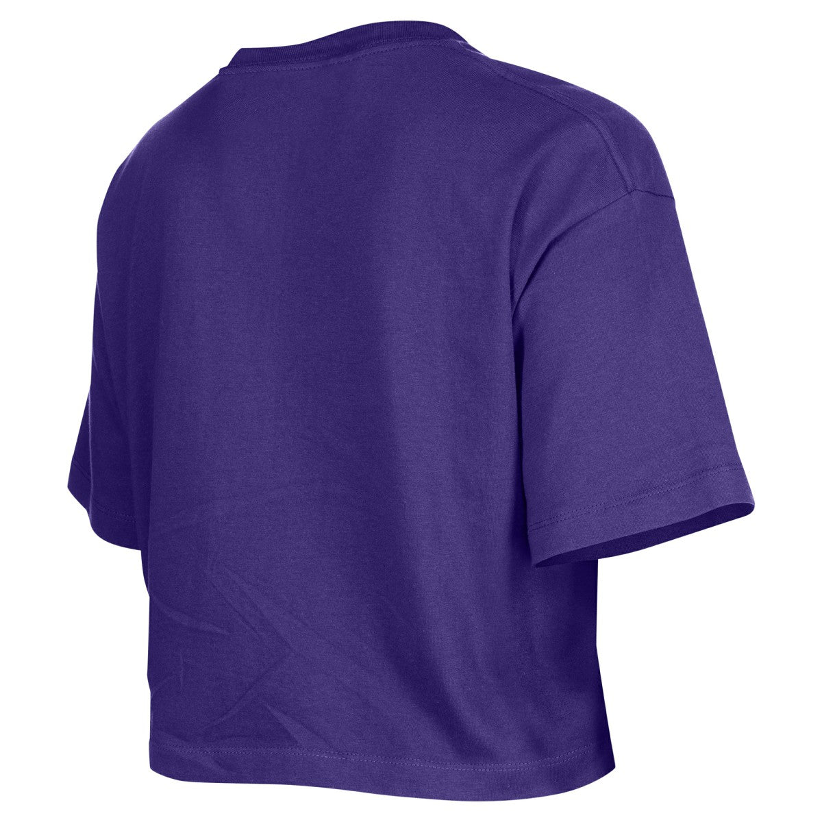 Los Angeles Lakers Women's Oversized Boxy Crop T-Shirt Purple | New Era