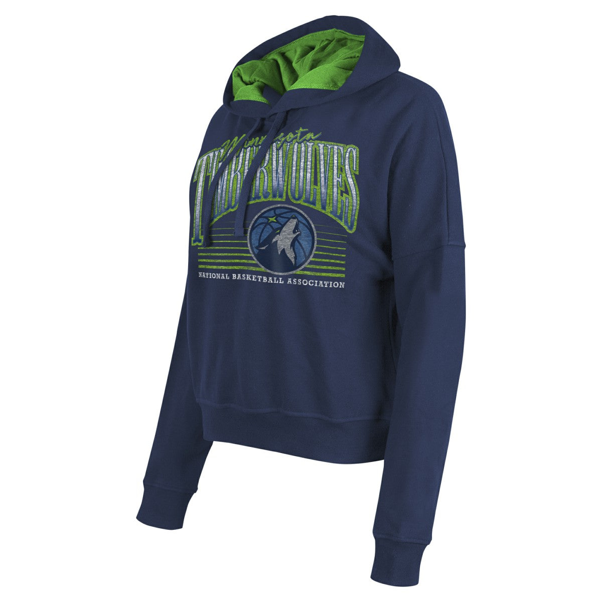 Minnesota Timberwolves Women's Boxy Pullover Hoodie Navy | New Era discount
