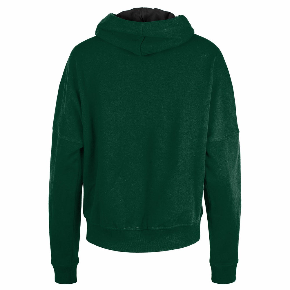 Milwaukee Bucks Women's Boxy Pullover Hoodie Hunter Green | New Era for sale