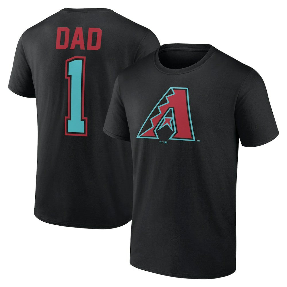Arizona Diamondbacks Father's Day #1 Dad T-Shirt - Black - MLB Discount