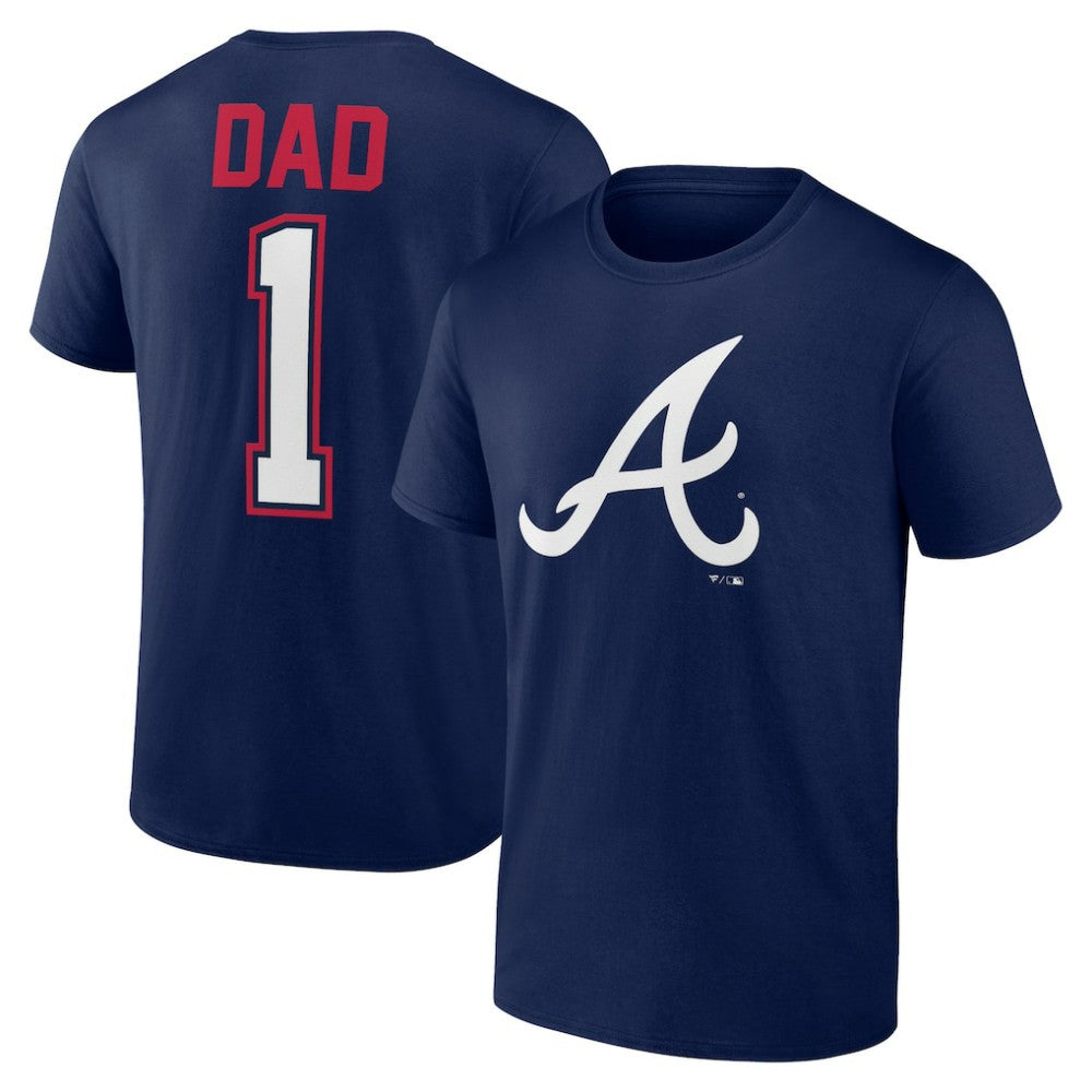 Atlanta Braves Father's Day #1 Dad T-Shirt - Navy - MLB Lifestyle