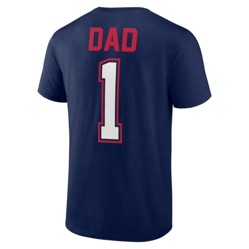 Atlanta Braves Father's Day #1 Dad T-Shirt - Navy - MLB Lifestyle