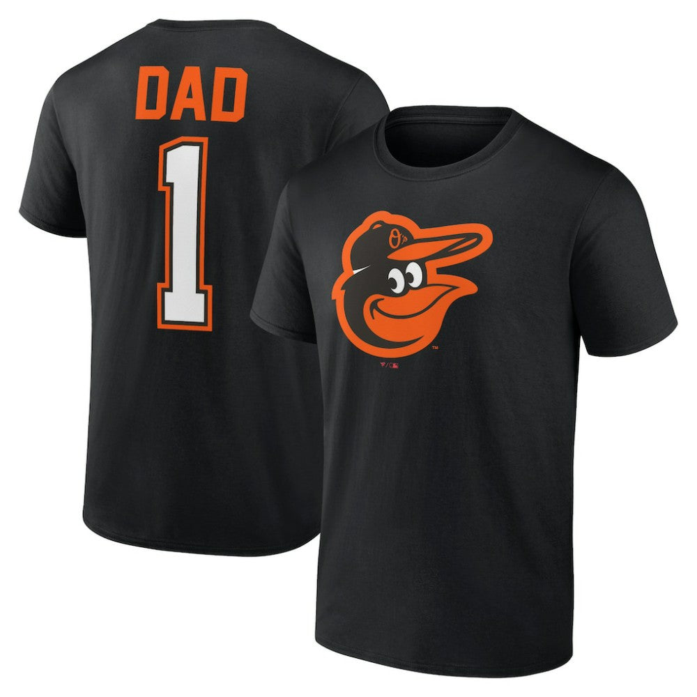 Baltimore Orioles Father's Day #1 Dad T-Shirt - Black - MLB Discount