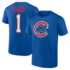 Chicago Cubs Father's Day #1 Dad T-Shirt - Royal - MLB Online