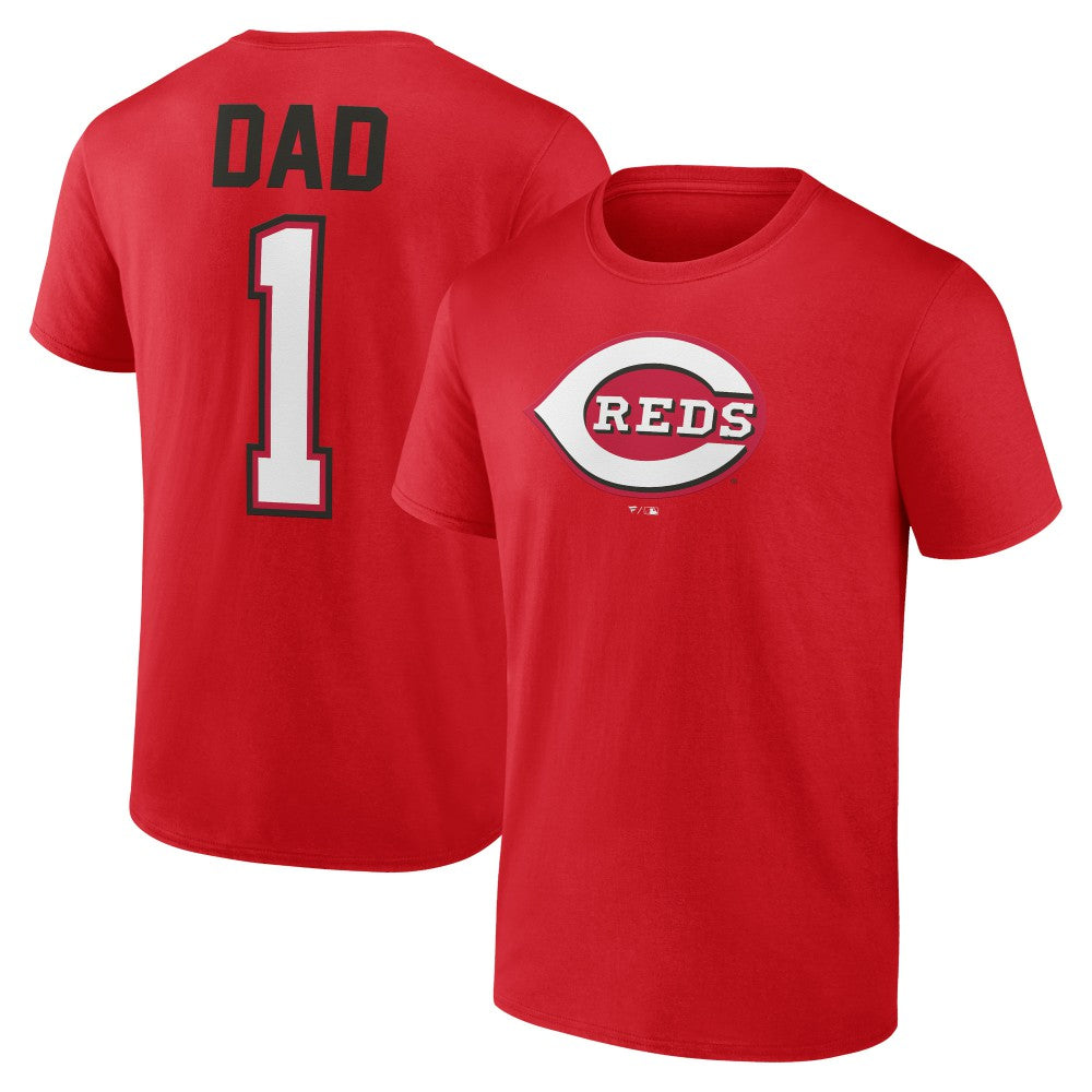 Cincinnati Reds Father's Day #1 Dad T-Shirt - Red - MLB Discount
