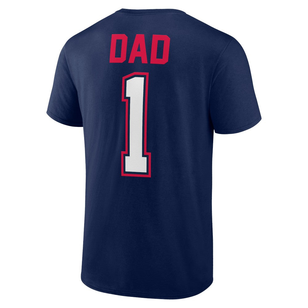Cleveland Guardians Father's Day #1 Dad T-Shirt - Navy - MLB on Sale