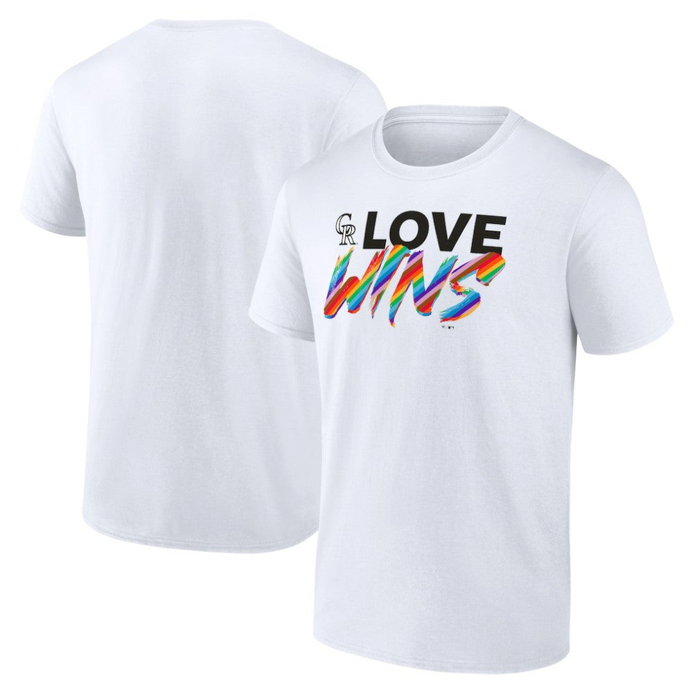Colorado Rockies Love Wins T-Shirt - White - MLB on Sale