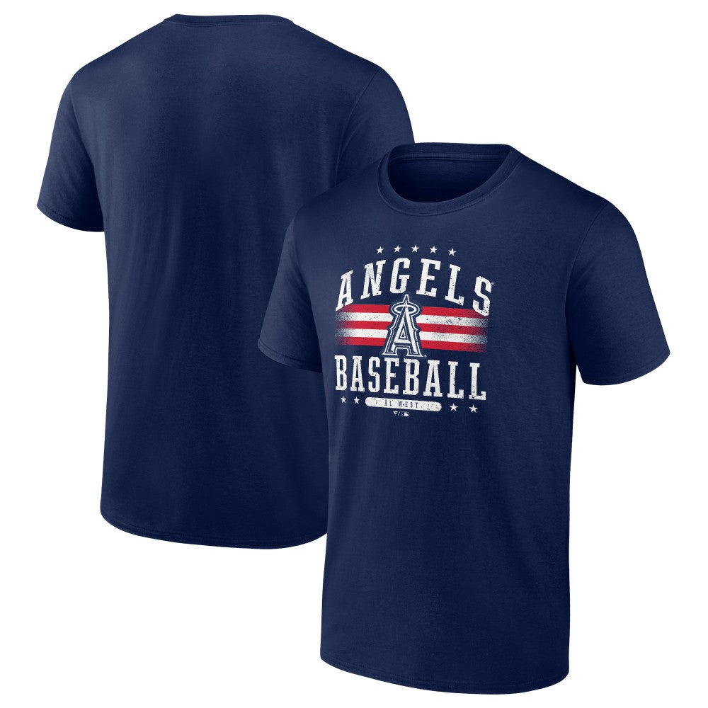 Los Angeles Angels Americana Team T-Shirt - Navy - MLB Lifestyle