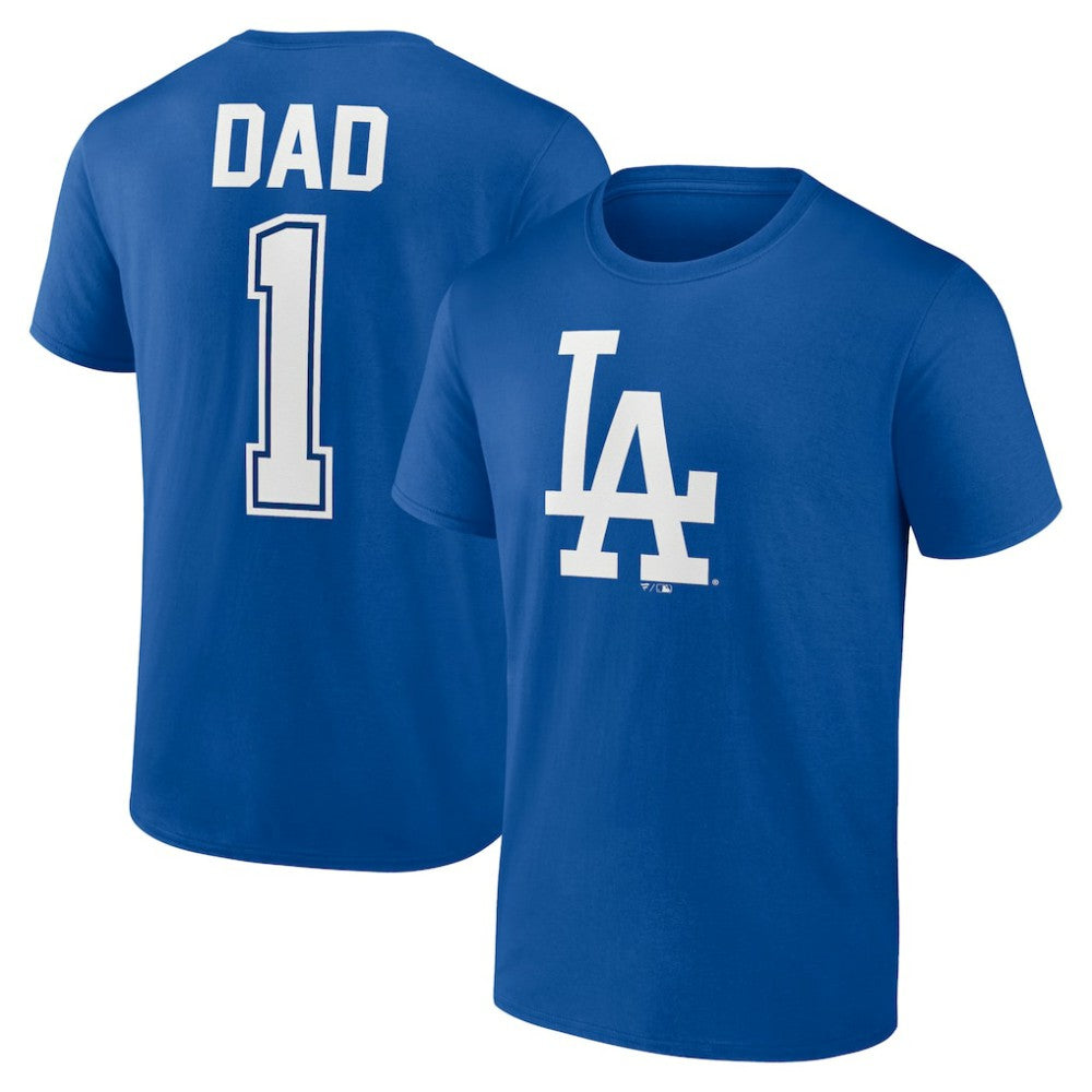 Los Angeles Dodgers Father's Day #1 Dad T-Shirt - Royal - MLB on Sale