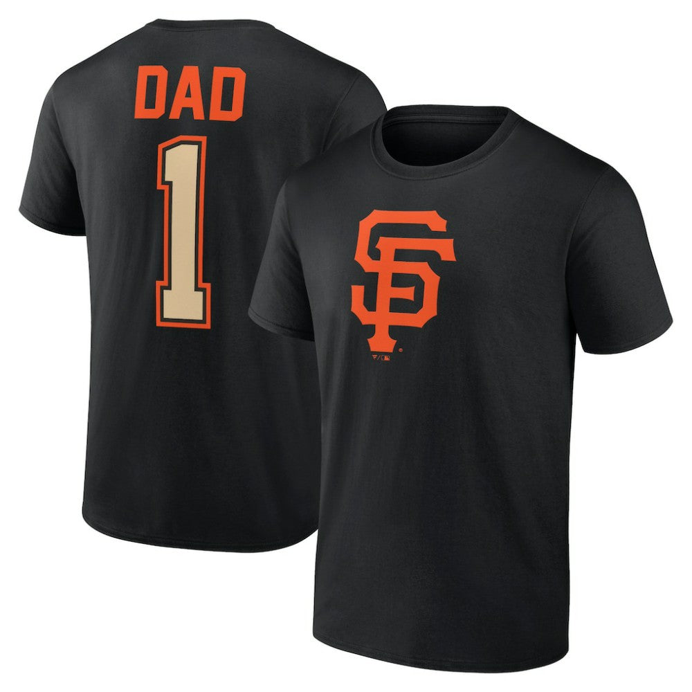 San Francisco Giants Father's Day #1 Dad T-Shirt - Black - MLB Sale