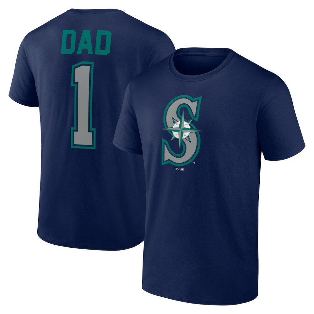 Seattle Mariners Father's Day #1 Dad T-Shirt - Navy - MLB Online