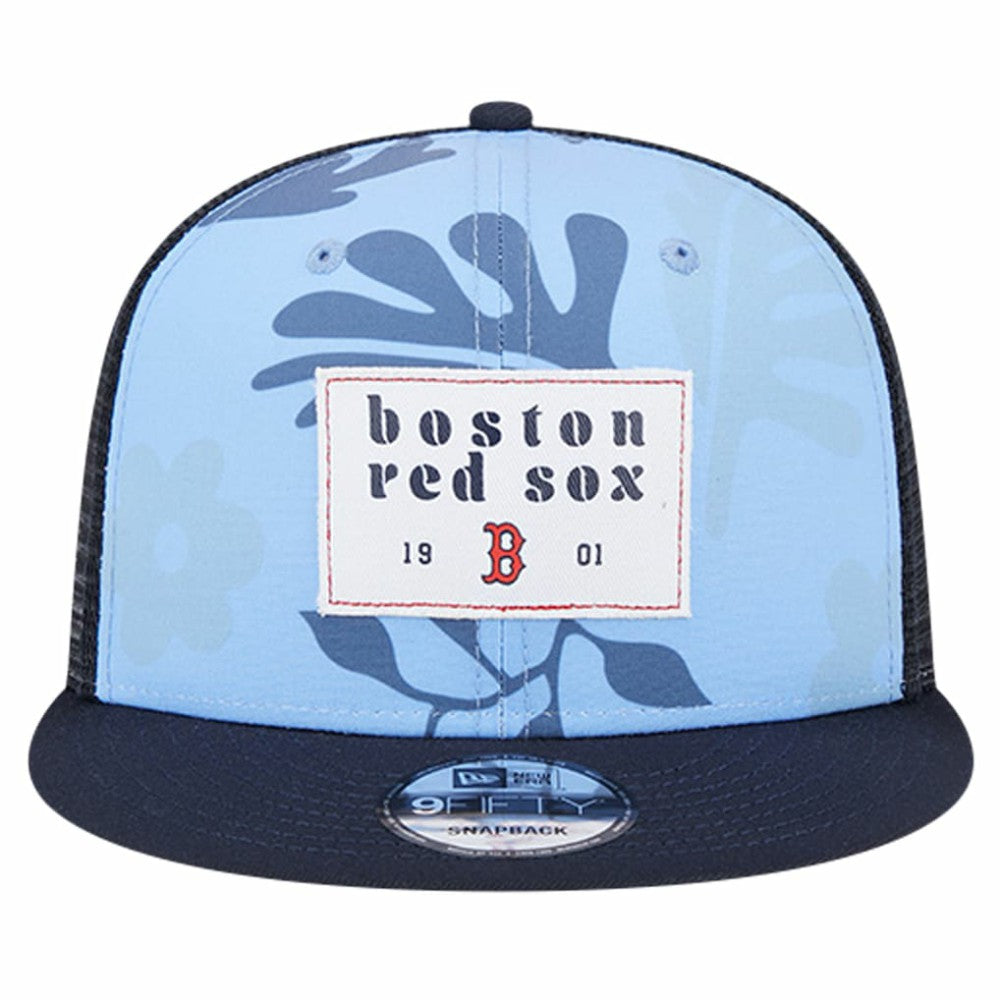 Boston Red Sox New Era Bikini Bottom Trucker 9FIFTY Snapback Hat - Navy - New Era Sale