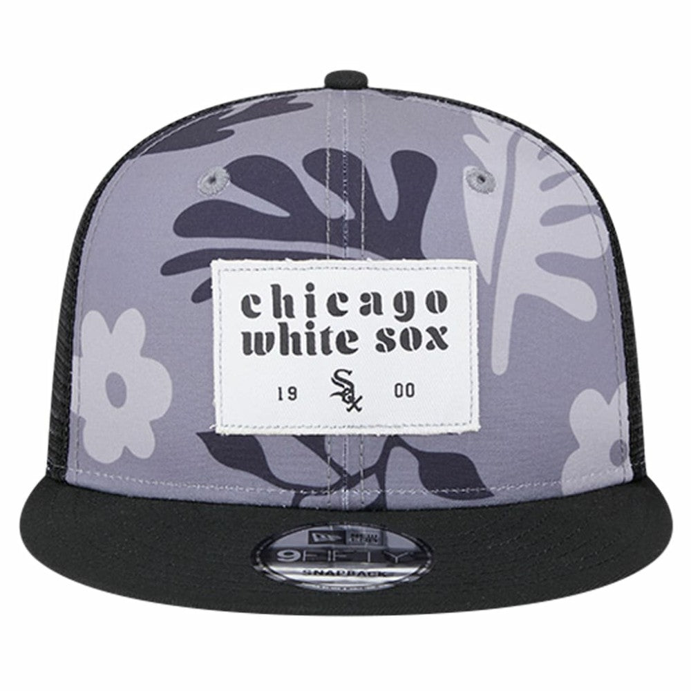 Chicago White Sox New Era Bikini Bottom Trucker 9FIFTY Snapback Hat - Black - New Era Lifestyle