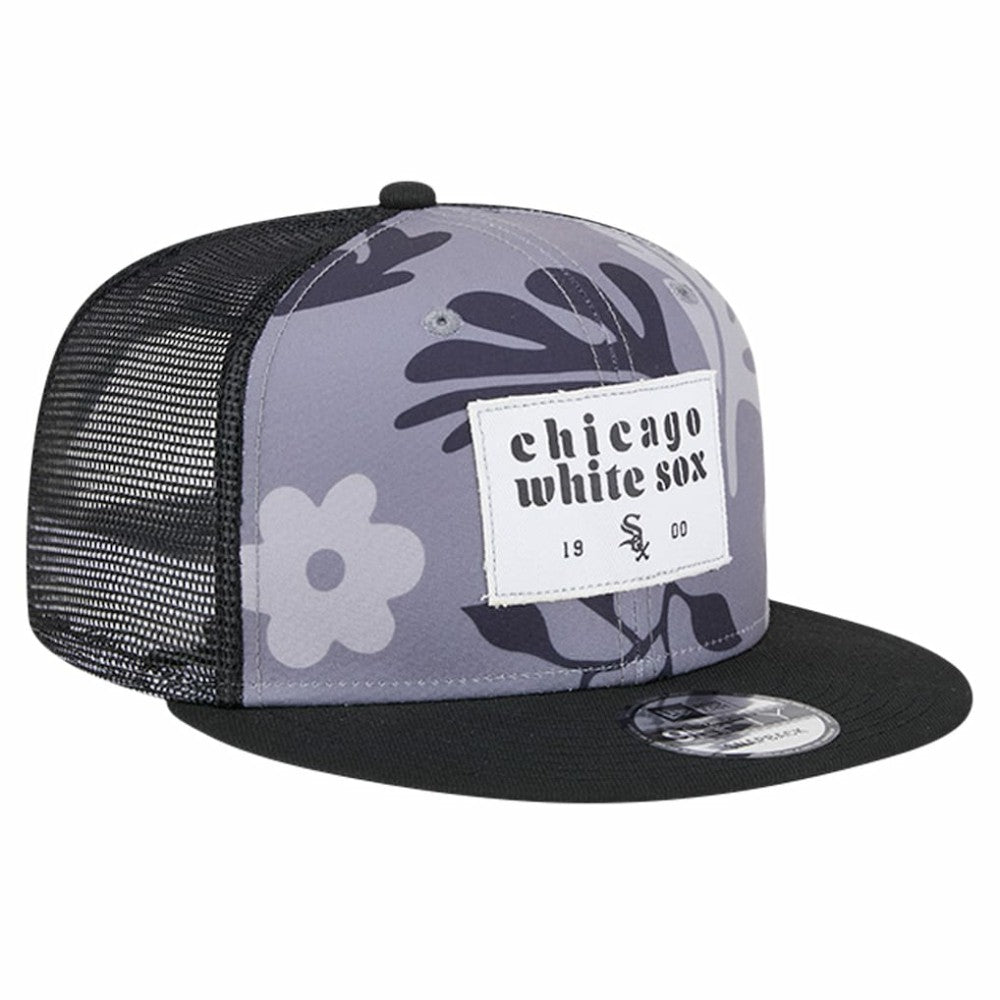Chicago White Sox New Era Bikini Bottom Trucker 9FIFTY Snapback Hat - Black - New Era Lifestyle