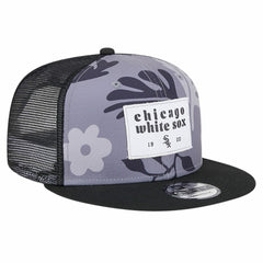 Chicago White Sox New Era Bikini Bottom Trucker 9FIFTY Snapback Hat - Black - New Era Lifestyle