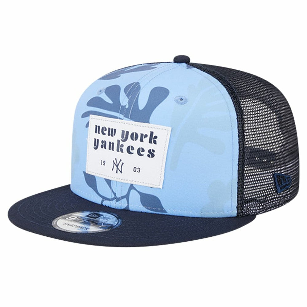 New York Yankees New Era Bikini Bottom Trucker 9FIFTY Snapback Hat - Navy - New Era Discount