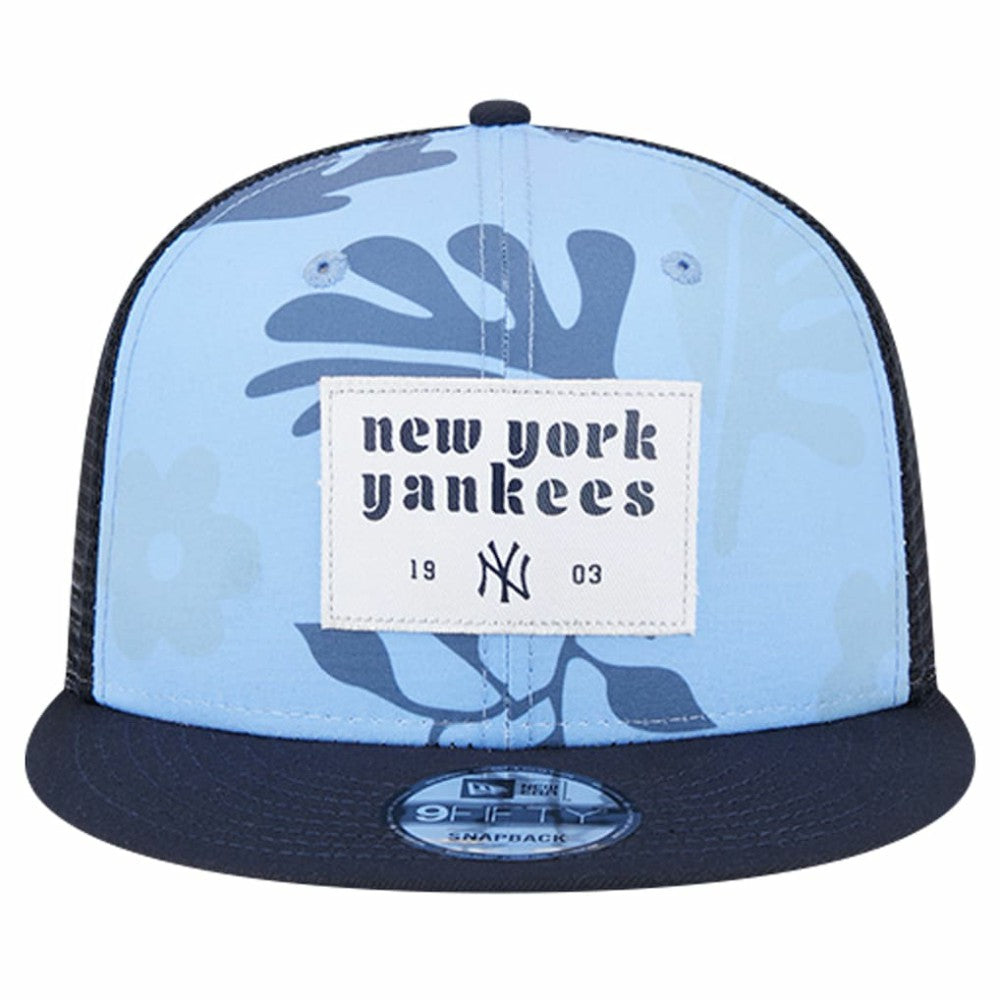 New York Yankees New Era Bikini Bottom Trucker 9FIFTY Snapback Hat - Navy - New Era Discount
