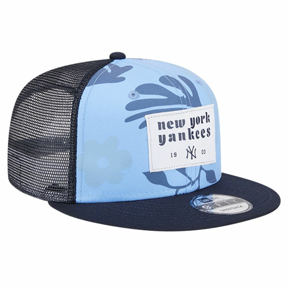 New York Yankees New Era Bikini Bottom Trucker 9FIFTY Snapback Hat - Navy - New Era Discount