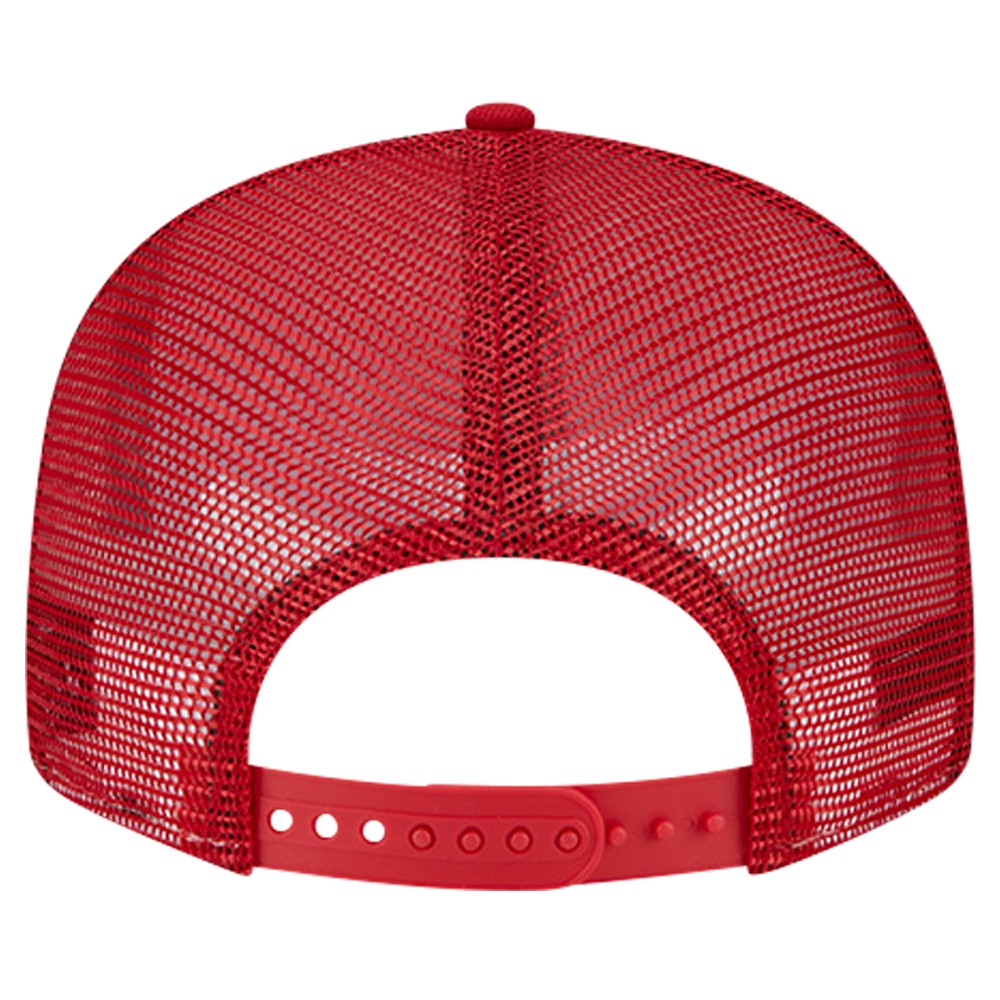 Los Angeles Angels New Era Bikini Bottom Trucker 9FIFTY Snapback Hat - Red - New Era Lifestyle