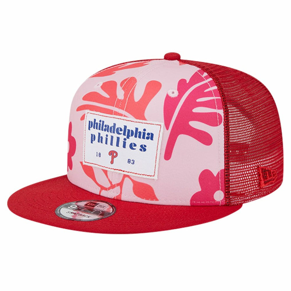 Philadelphia Phillies New Era Bikini Bottom Trucker 9FIFTY Snapback Hat - Red - New Era on Sale