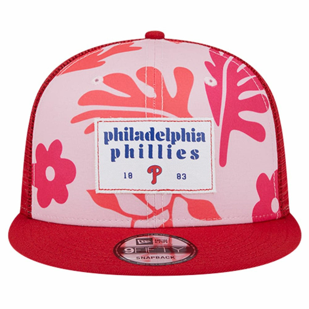 Philadelphia Phillies New Era Bikini Bottom Trucker 9FIFTY Snapback Hat - Red - New Era on Sale