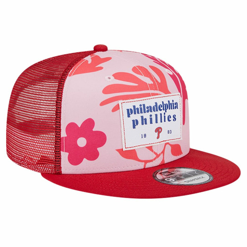 Philadelphia Phillies New Era Bikini Bottom Trucker 9FIFTY Snapback Hat - Red - New Era on Sale